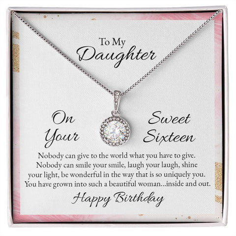 Nobody can smile your smile - Handmade Gift Eternal Hope Necklace On Your Sweet Sixteen - ELKAMANIA