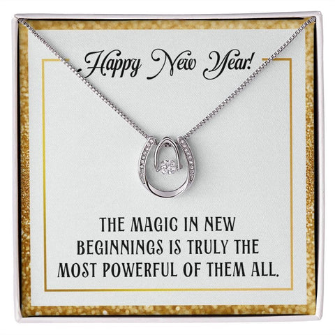 Lucky in Love Necklace - This Necklace is Sure to Make Her Feel Recognized on New Year - ELKAMANIA