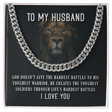 GOD DOESN'T GIVE THE HARDEST BATTLES TO HIS TOUGHEST WARRIOR - GIFT TO MY HUSBAND - ELKAMANIA