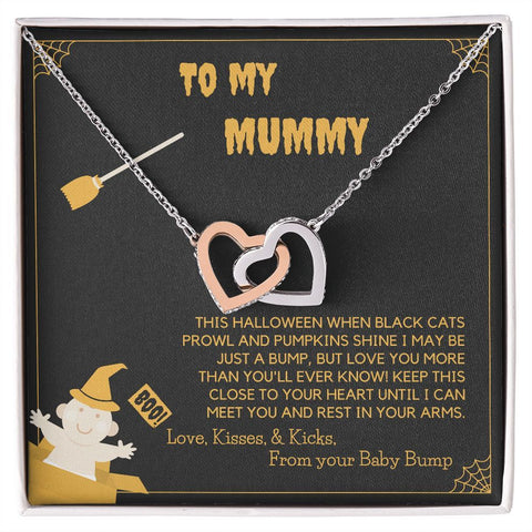 Interlocking Hearts Gift To My Mummy from your baby Bump - ELKAMANIA