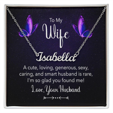 [Almost Sold Out] - To My Wife - Name Necklace - ELKAMANIA